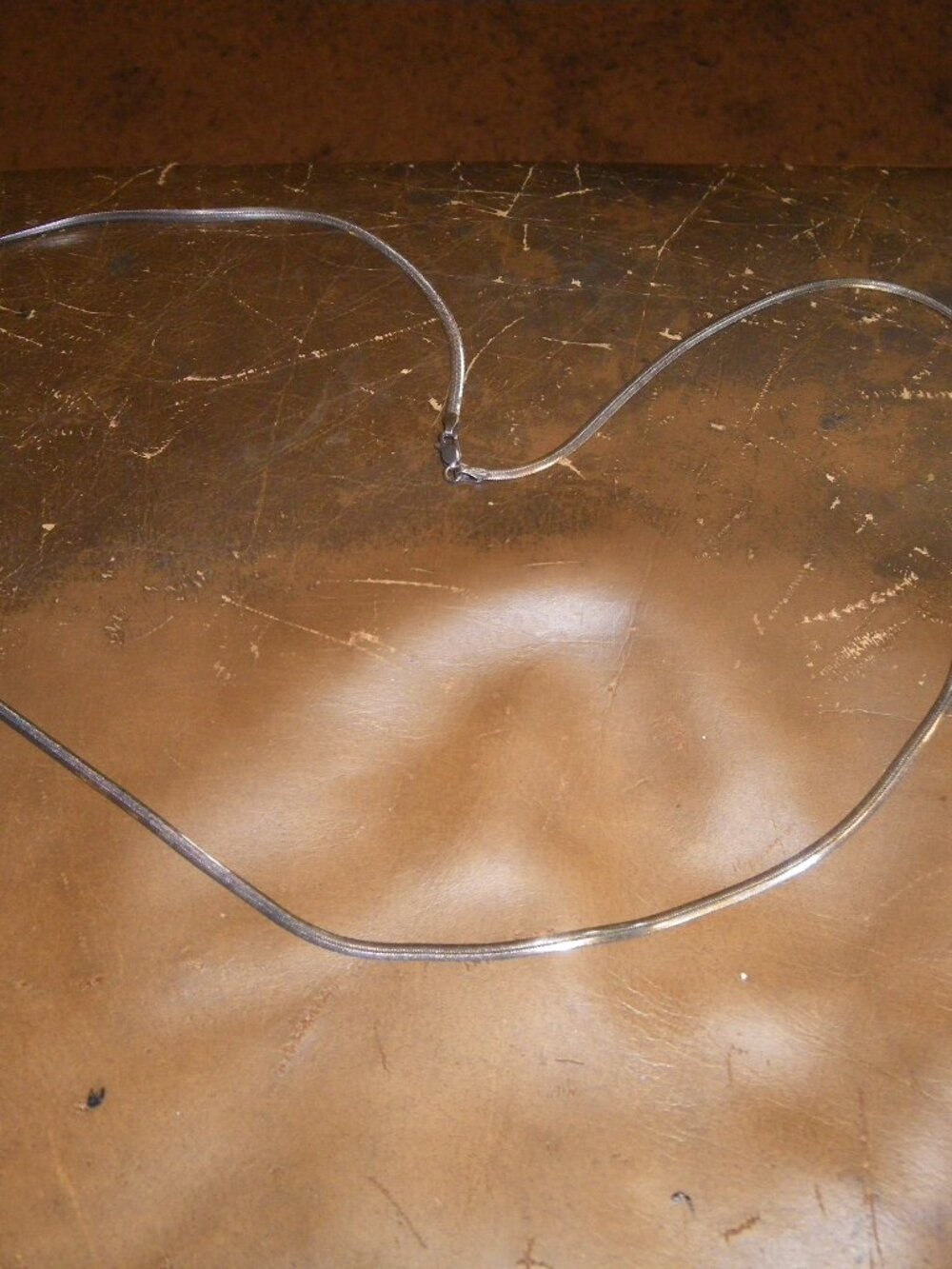 Unisex Sterling Silver Long Thick Necklace Made in Italy
